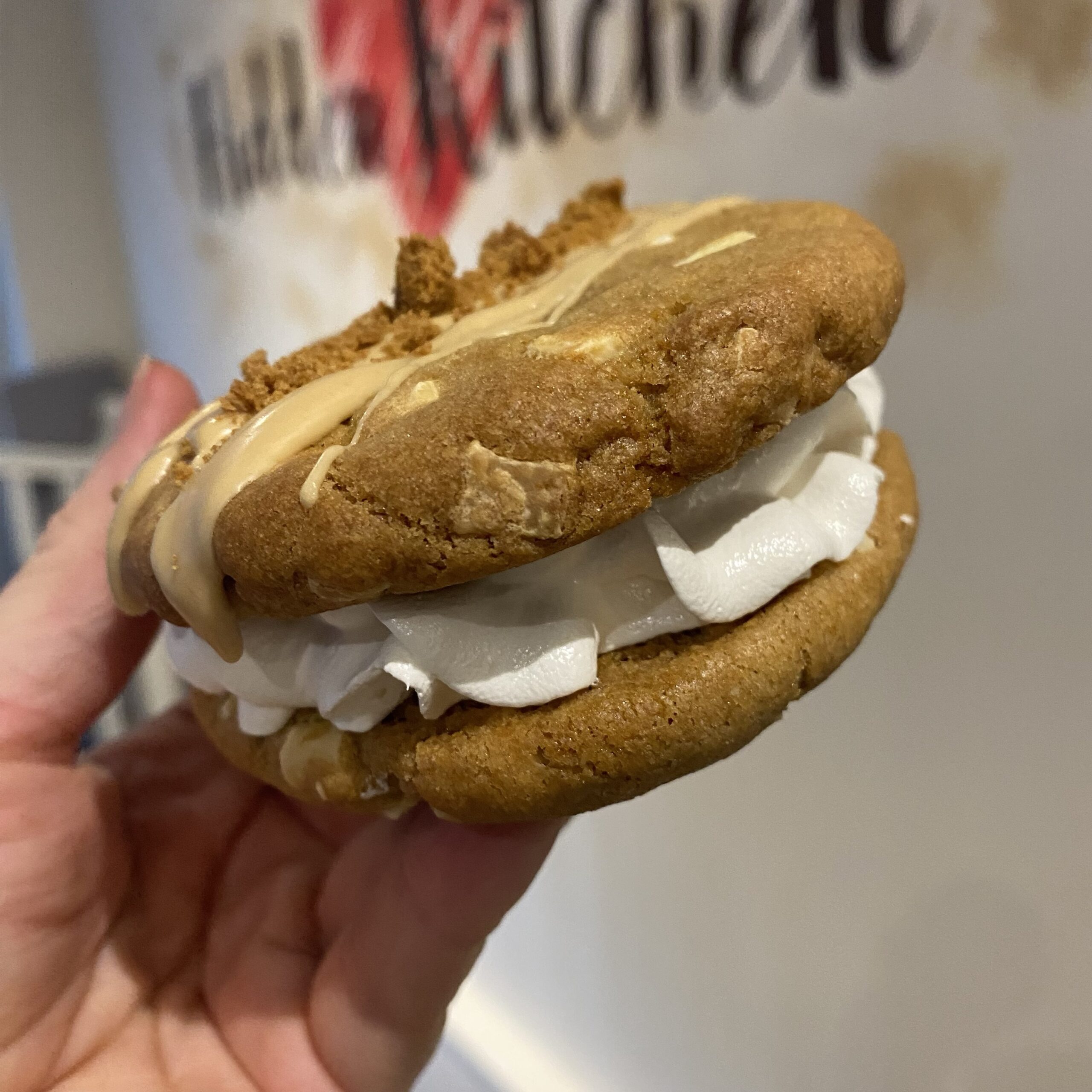 Biscoff and White Chocolate Cookie Sandwich - Image 2