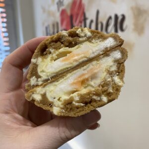 White Chocolate Creme Egg Cookie