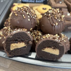 Nutty Caramel Cake Truffle