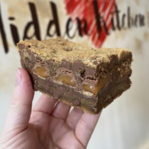 Cadburys Caramel Stuffed Cookie Slice