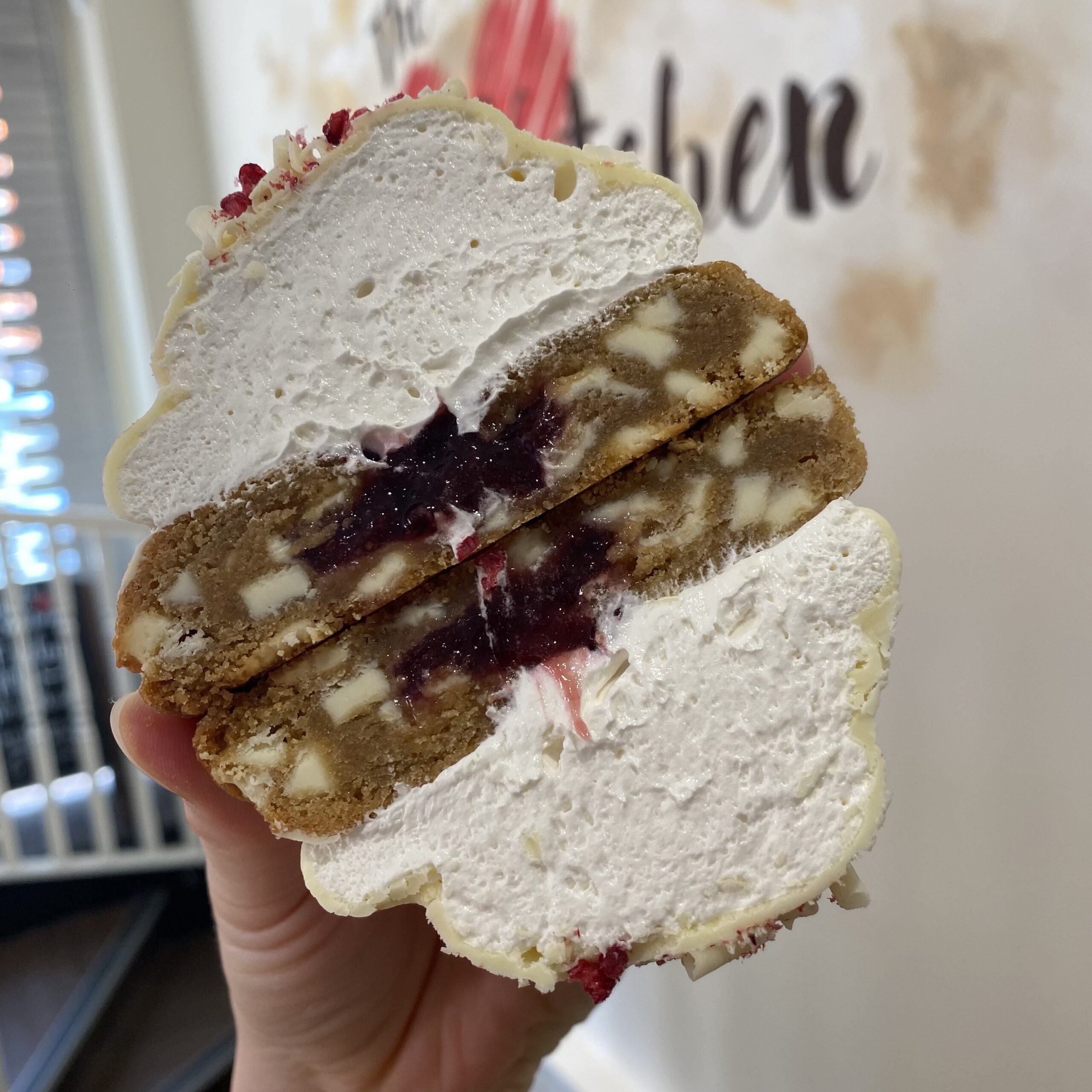 Raspberry and White Chocolate Teacake Cookie *Halloween Twist* - Image 2