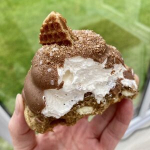 Cinnamon Churro Inspired Milk Chocolate Teacake Cookie