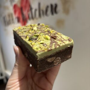 Pistachio & Milk Chocolate Brownie