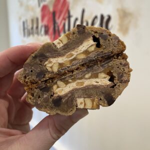 Snickers Stuffed Cookie
