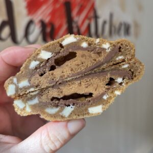 Biscoff Egg stuffed milk chocolate Cookie