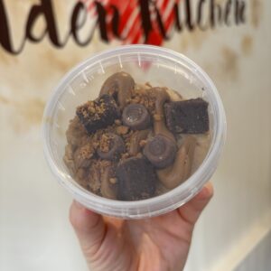 Biscoff & Mini Rolo no bake Cookie Dough Pot