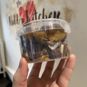 Kinder & Nutella no bake Cookie Dough Pot
