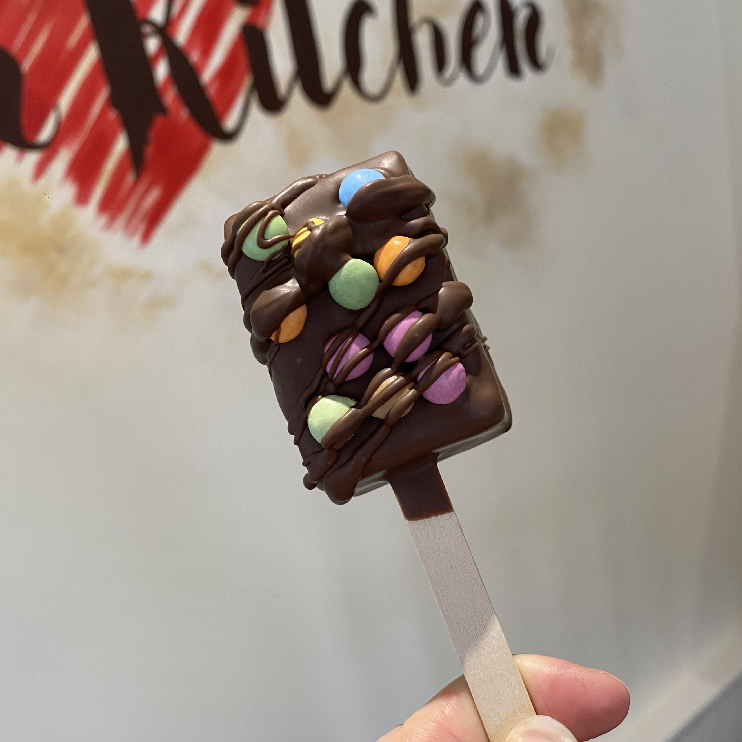Nutella & Mini Smarties Brownie Pop