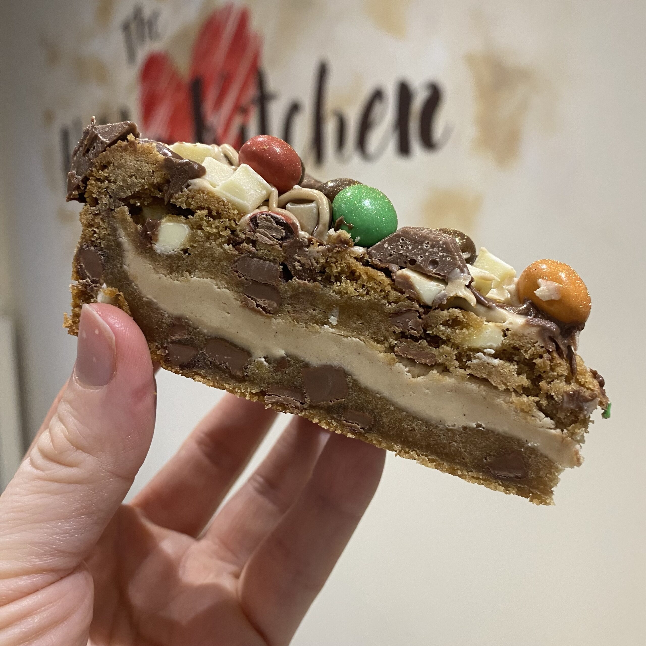 White Hazelnut Cookie Pie Slice - Image 2