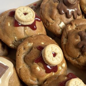 Jammie Blondie Stuffed White Chocolate Cookie