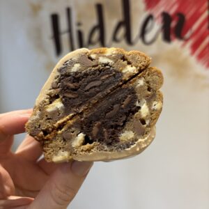 Brownie Stuffed Triple Chocolate Cookie