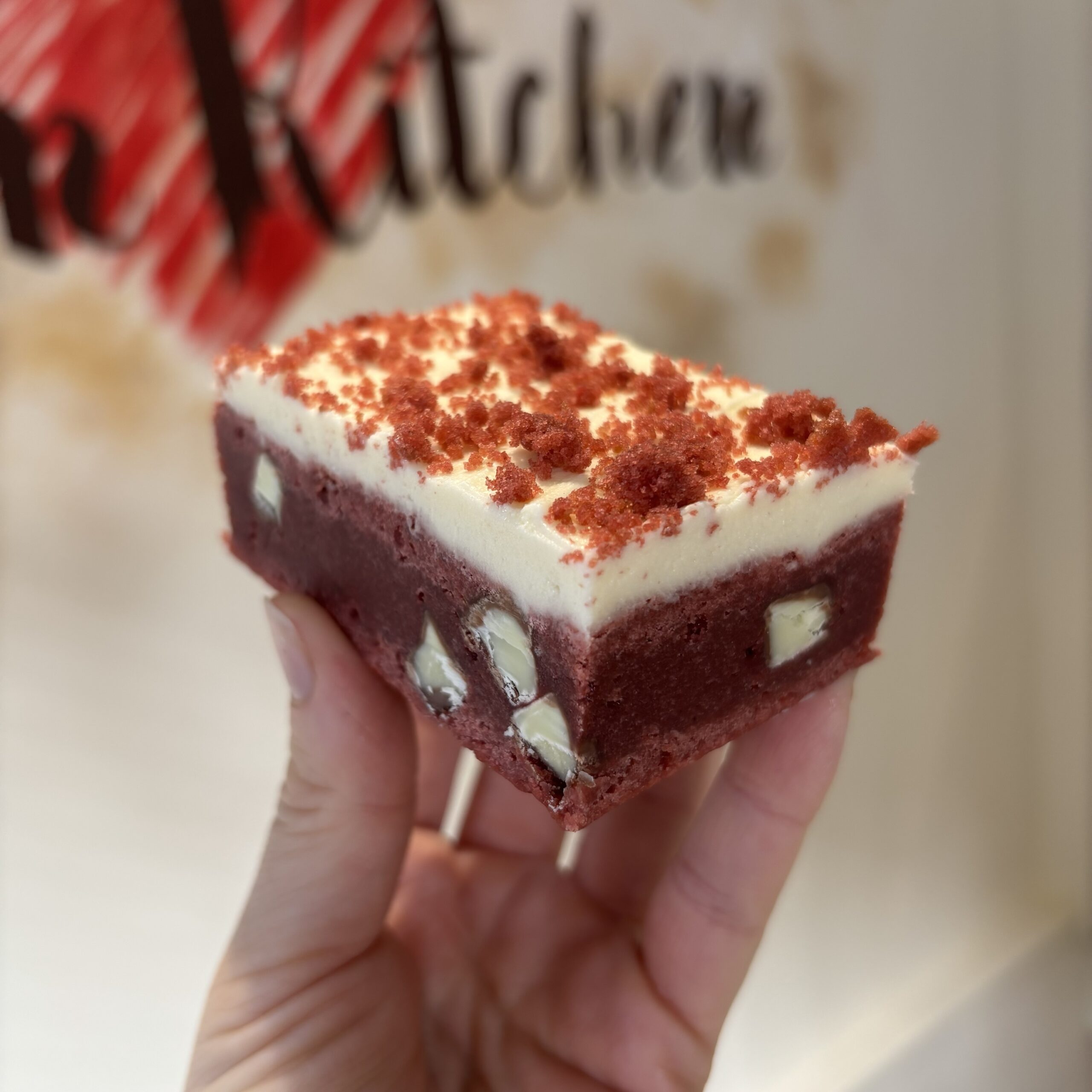 Red Velvet Kinder Blondie