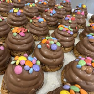Milk Chocolate and Smarties Teacake Cookie