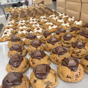 Brownie Stuffed Triple Chocolate Cookie