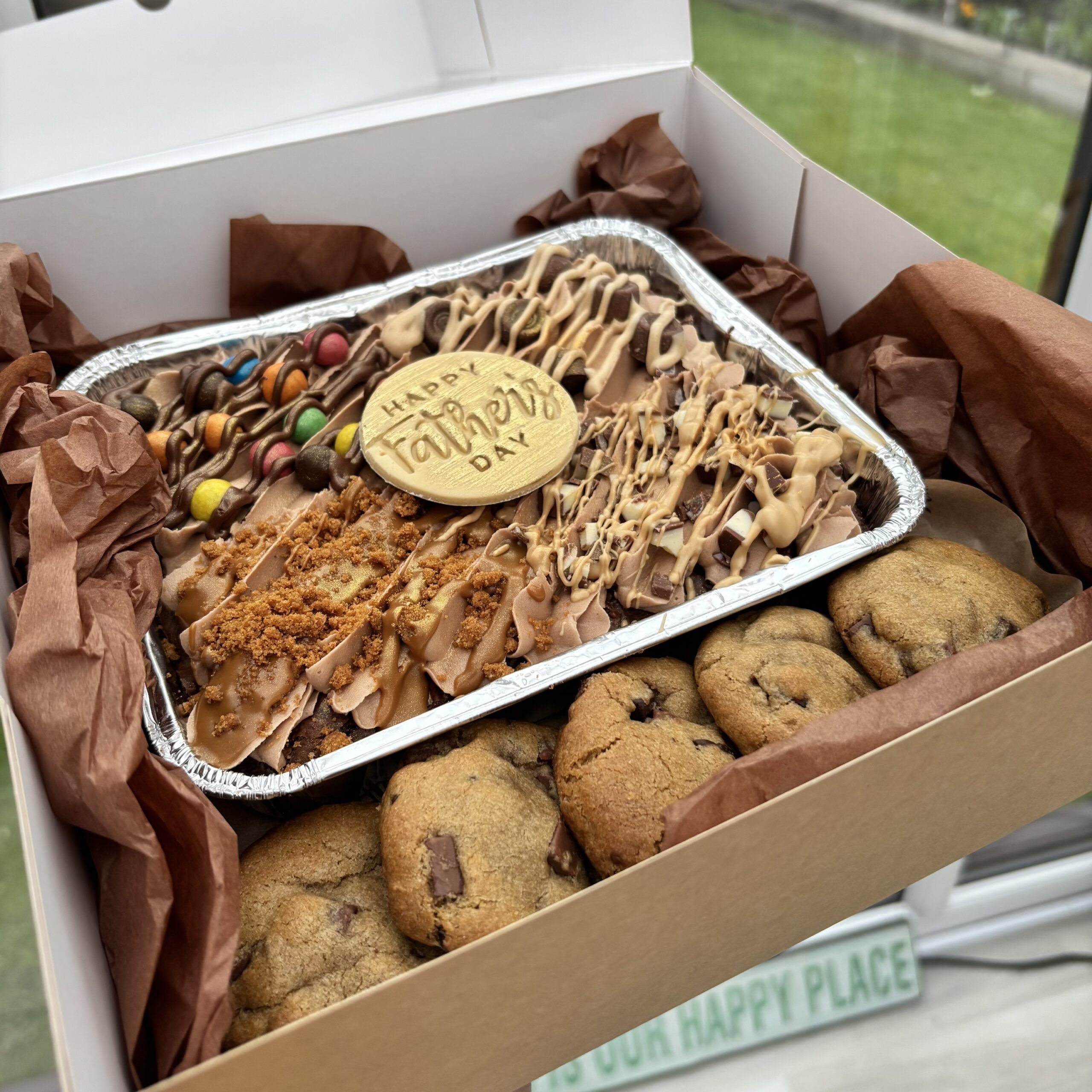 Large Loaded Brownie & Cookie Box Fathers Day