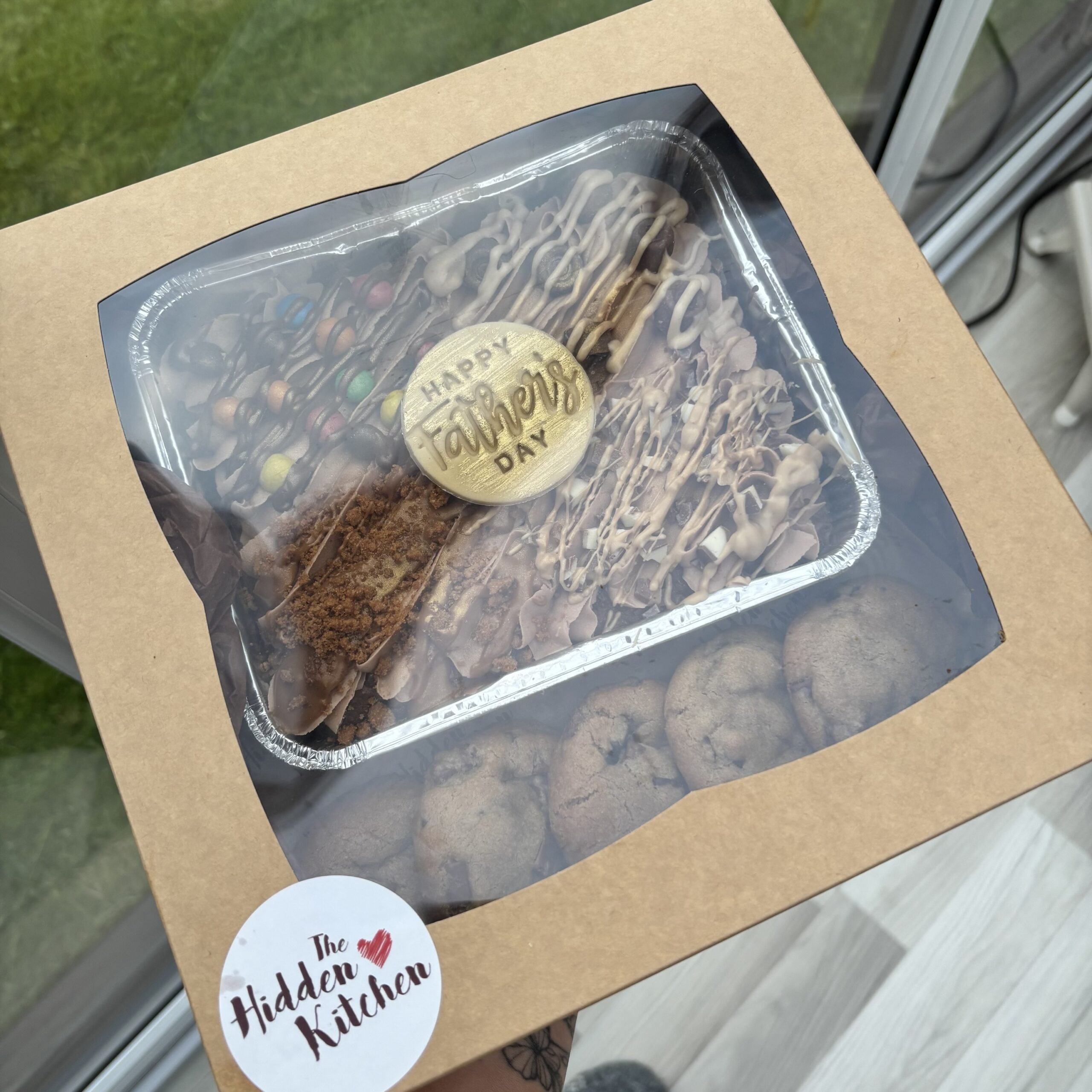 Large Loaded Brownie & Cookie Box Fathers Day - Image 2