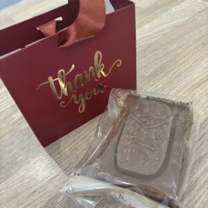 Caramel Freddo Brownie with Thankyou individual gift bag